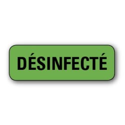 720 ETIQUETTES 38*13MM IMP "DESINFECTE"