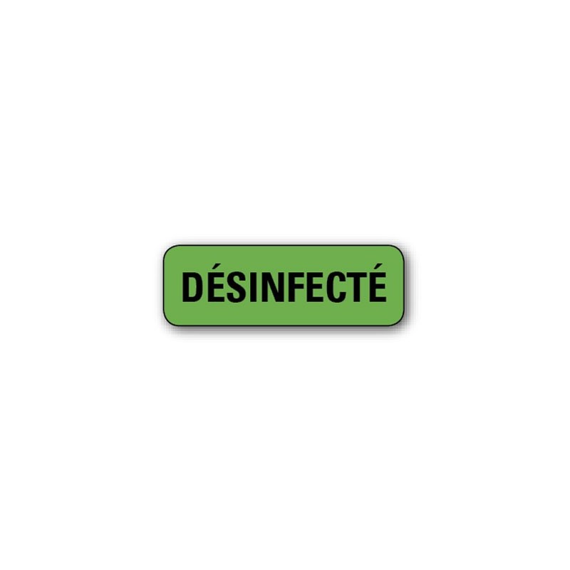 720 ETIQUETTES 38*13MM IMP "DESINFECTE"