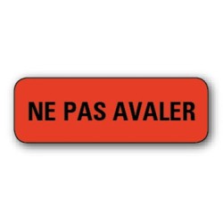 720 ETIQUETTES 38*13MM IMP "NE PAS AVALER"