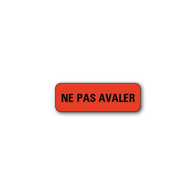 720 ETIQUETTES 38*13MM IMP "NE PAS AVALER"
