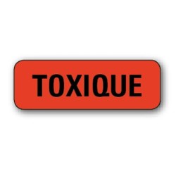 720 ETIQUETTES 38*13MM IMP "TOXIQUE"