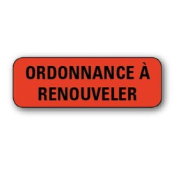 720 ETIQUETTES 38*13MM IMP "ORDONNANCE A..."