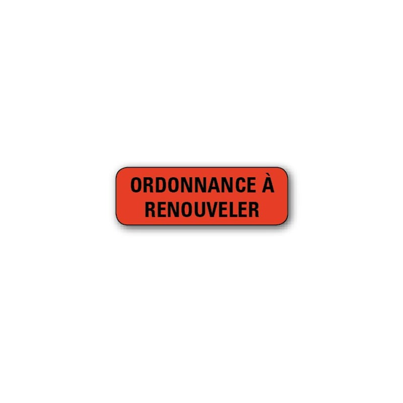 720 ETIQUETTES 38*13MM IMP "ORDONNANCE A..."