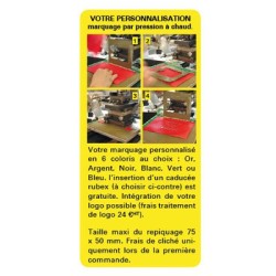 Porte-carte Vitale PVC mat color - 2 poches - personnalisé